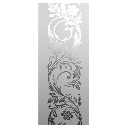 Clematis Etched Glass Border for Doors and Windows