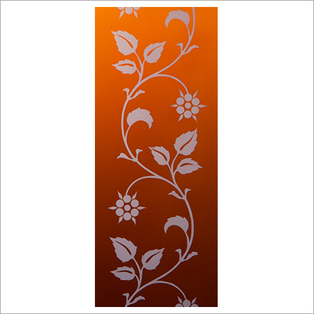 Vine Etched Glass Border for Doors and Windows